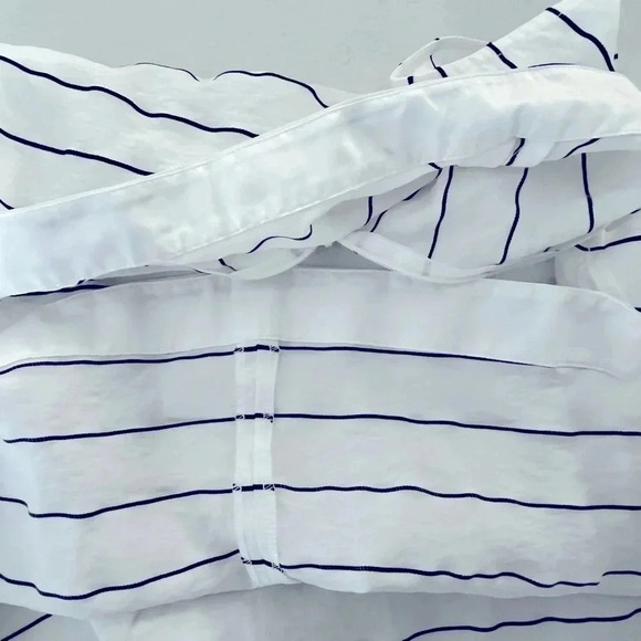 Monk & Lou/ Sleeveless top/ White with black lined stitching/  Size US S - Picture 9 of 14